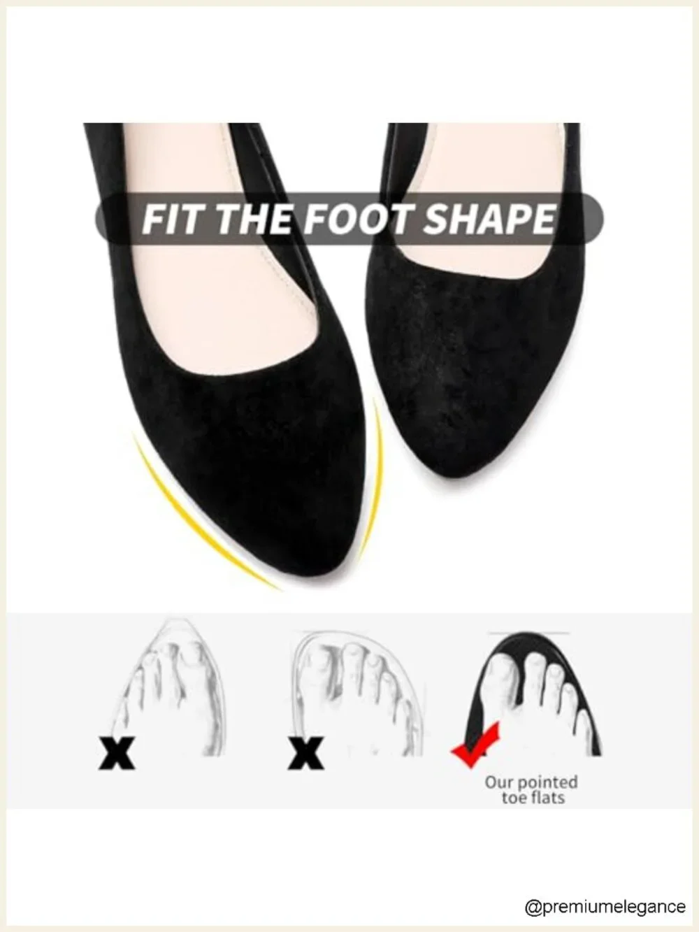 Suede Pointed Toe Slip On Ballet Flats Lightweight Comfortable Dress Flats